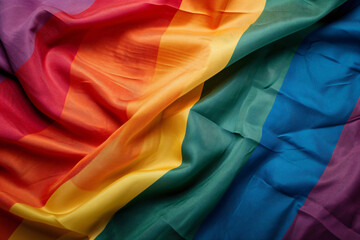 Photo a rainbow flag background with copy space