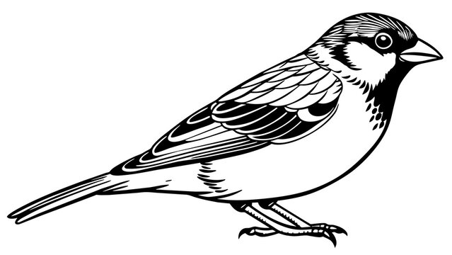Captivating Finch Bird Vector Illustration Bringing Nature to Life