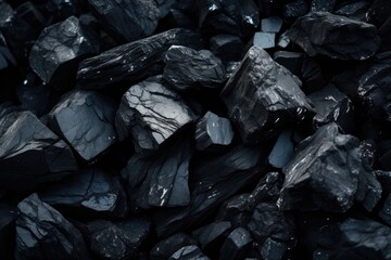 Coal on black