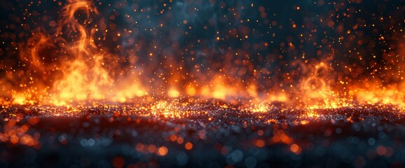 Smoke Flying Up Sparks And Fire Particles, HD, Background Wallpaper, Desktop Wallpaper