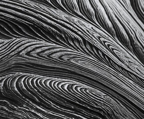 Black and white Damascus damask steel texture knife material pattern used for background and wallpaper. Black and white pattern for damask steel and alloy © vian