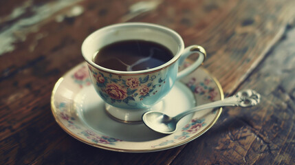 Fototapeta na wymiar Vintage Coffee Cup