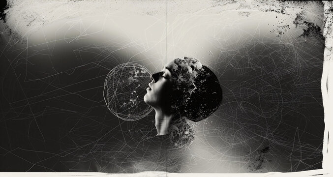 An abstract photograph that captures layers of vibrant hues across the canvas of the frame, evoking a sense of ethereal movement and emotion through masterful use of composition and technique 