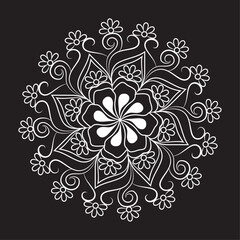 Simple unique luxury vector eps mandala design pattern for free download