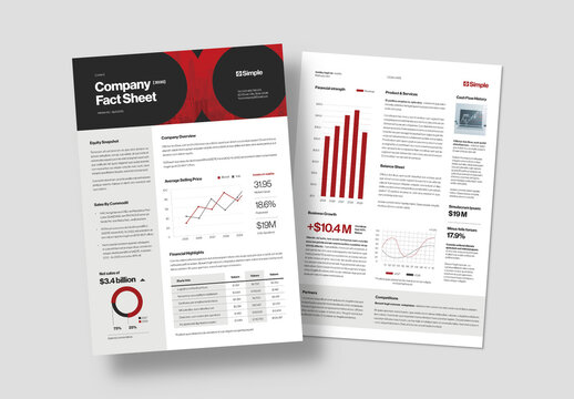 Company Fact Sheet Layout