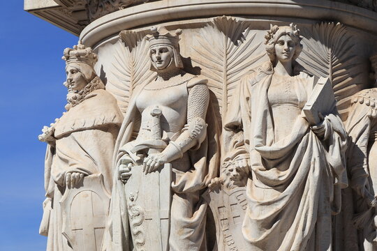 Vittoriano War Memorial Sculpted Detail Depicting Women in Rome, Italy