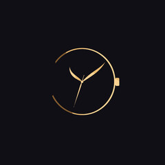 Elegant Clock Logo