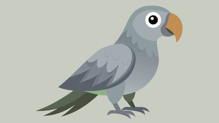 Exquisite Gray Parrot Vector Illustration Stunning Graphics for Your Projects