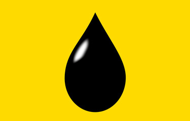 Oil drop, illustration