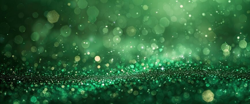 Green Background Of Sparkles, HD, Background Wallpaper, Desktop Wallpaper
