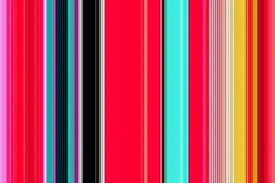 An Illustration of Vertical Parallel Lines, Showing a Bright Variation of Colours.