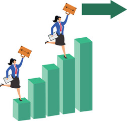 business guidance or forecasting, investment direction, career or business development plans, solving business problems, signpost arrows to give businesswomen direction in their business or career