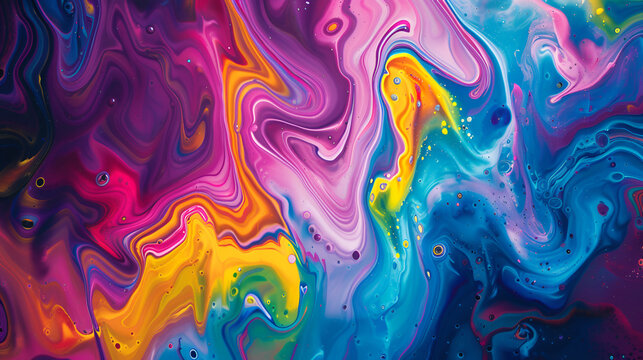 abstract background with mixed colors in blue, pink, purple and white ,Abstract mixed colors paint flow background
