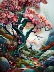 background with flowers