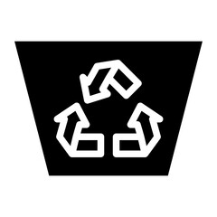 recycle bin glyph 