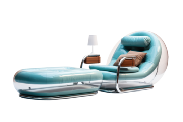 Illuminated Resting Place. On White or PNG Transparent Background..