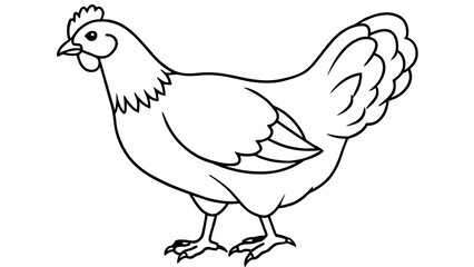 Captivating Hen Vector Illustration for Your Design Projects