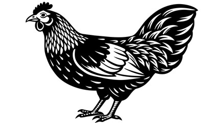 Fototapeta na wymiar Captivating Hen Vector Illustration for Your Design Projects