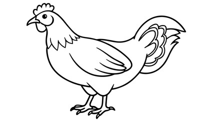 Fototapeta na wymiar Captivating Hen Vector Illustration for Your Design Projects