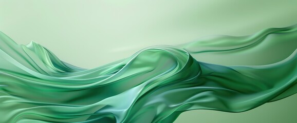 Abstract Green Background With Wave, HD, Background Wallpaper, Desktop Wallpaper