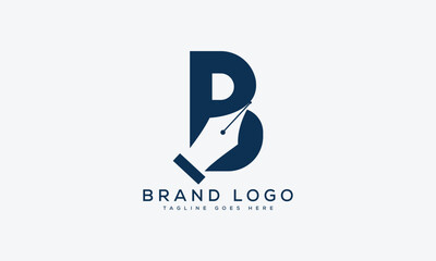 letter B logo design vector template design for brand.