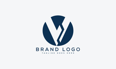 letter V logo design vector template design for brand.