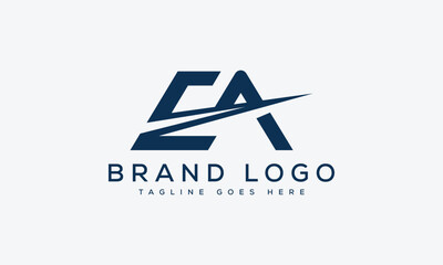 letter EA logo design vector template design for brand.