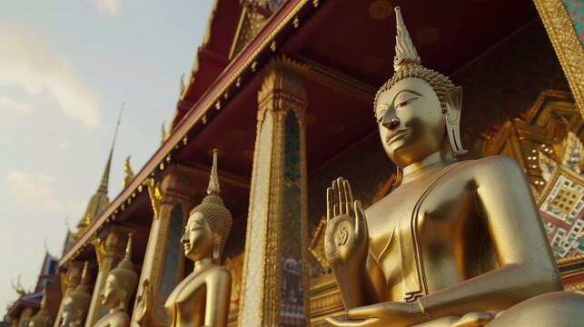 Wat Phra Kaew builds the Grand Palace of Thailand.