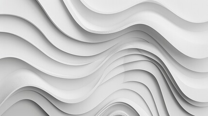Abstract background with waves in white colors.