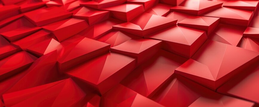 Abstract Red Geometric Background, HD, Background Wallpaper, Desktop Wallpaper