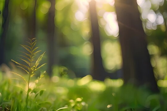 sunlight in the forest