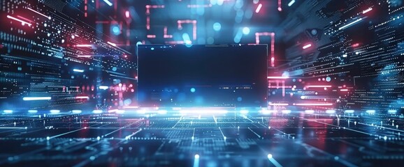 Fototapeta premium Abstract Technology Background Connection, HD, Background Wallpaper, Desktop Wallpaper