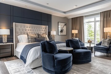 Fototapeta premium A boutique hotel-inspired bedroom