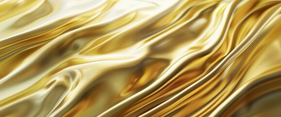 Abstract 3D Render Gold Wave Background, HD, Background Wallpaper, Desktop Wallpaper