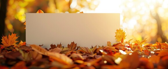Naklejka na ściany i meble Abstract Autumn Background With Bokeh, HD, Background Wallpaper, Desktop Wallpaper