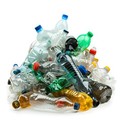 Recyclable garbage of plastic bottles.Ai
