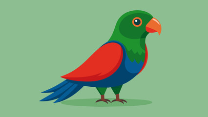Vibrant Moluccan Eclectus Parrot Vector Illustration for Stunning Visuals