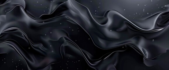 Abstract Dark Black Gradient Fluid Wave, HD, Background Wallpaper, Desktop Wallpaper
