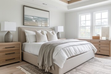 Coastal living in a modern bedroom sanctuary