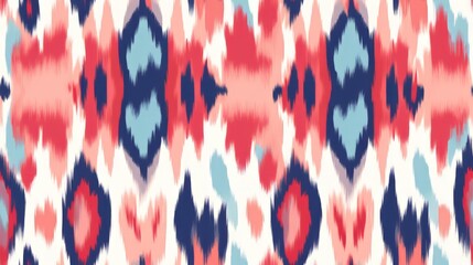 seamless pattern with Argyle Paisley i ikat