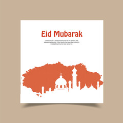Eid Mubarak Design Template I Ramdan Kareem Template