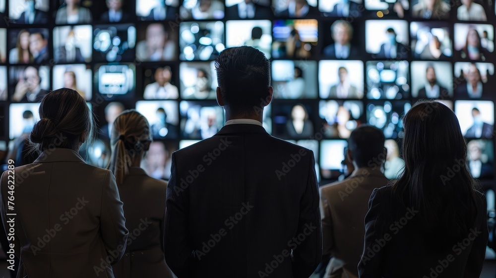 Poster digital forensics experts analyzing deepfake manipulation highlighting the importance of media integ
