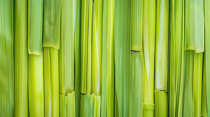 Lemongrass top-down shot, close-up macro, herb, modern, symmetrical vibrant eco background, isolated, abstract organic nature-inspired natural textures banner background, sunny, bright, natural light