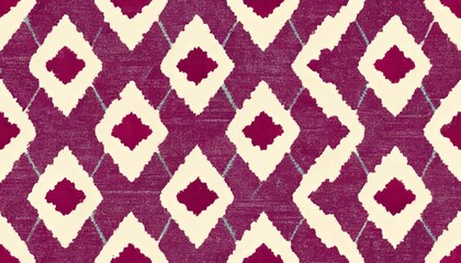 seamless pattern with Coral Reef Lagoon  Burst ikat