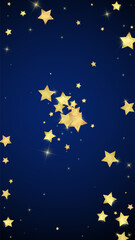 Magic stars vector overlay.  Gold stars scattered