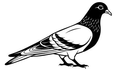 Captivating Pigeon Vector Illustration Enhance Your Design with Stunning Artwork