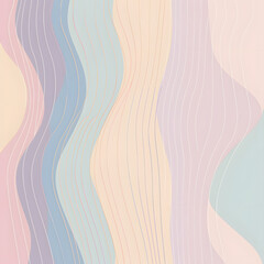 Abstract Wave and Line Pattern Design in Pink and Yellow