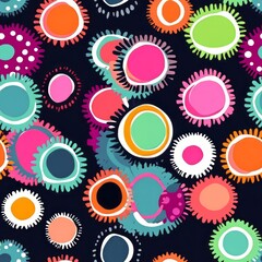 Fototapeta premium seamless pattern with Pastel Burst ikat