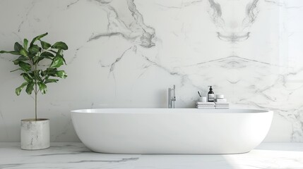 Fototapeta na wymiar Elegant white bathroom interior with modern vessel sink, rose and candles