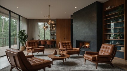 living room with fireplace | modern living room | luxury rooms